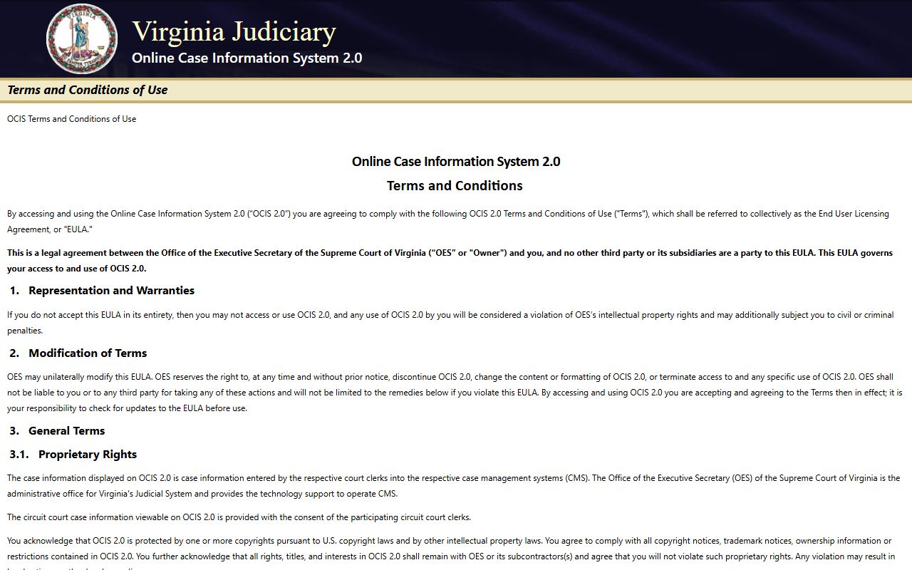 Virginia statewide court search for Chesterfield County court records after jail arrest